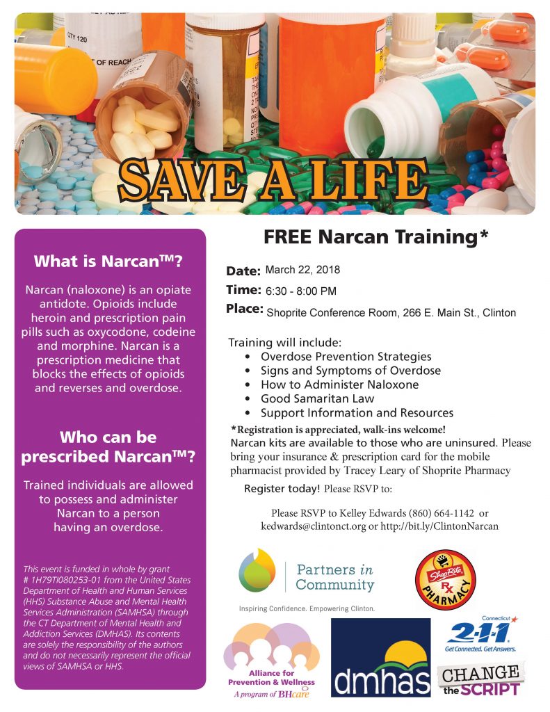 Free Narcan Training Planned Partners In Community Free Narcan Training Planned Partners In Community